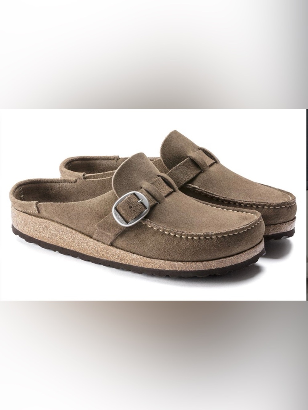 Birkenstock Buckley Suede Leather Clogs, size 39